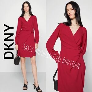 ⭐🆕 DKNY Donna Karan ref wrap dress